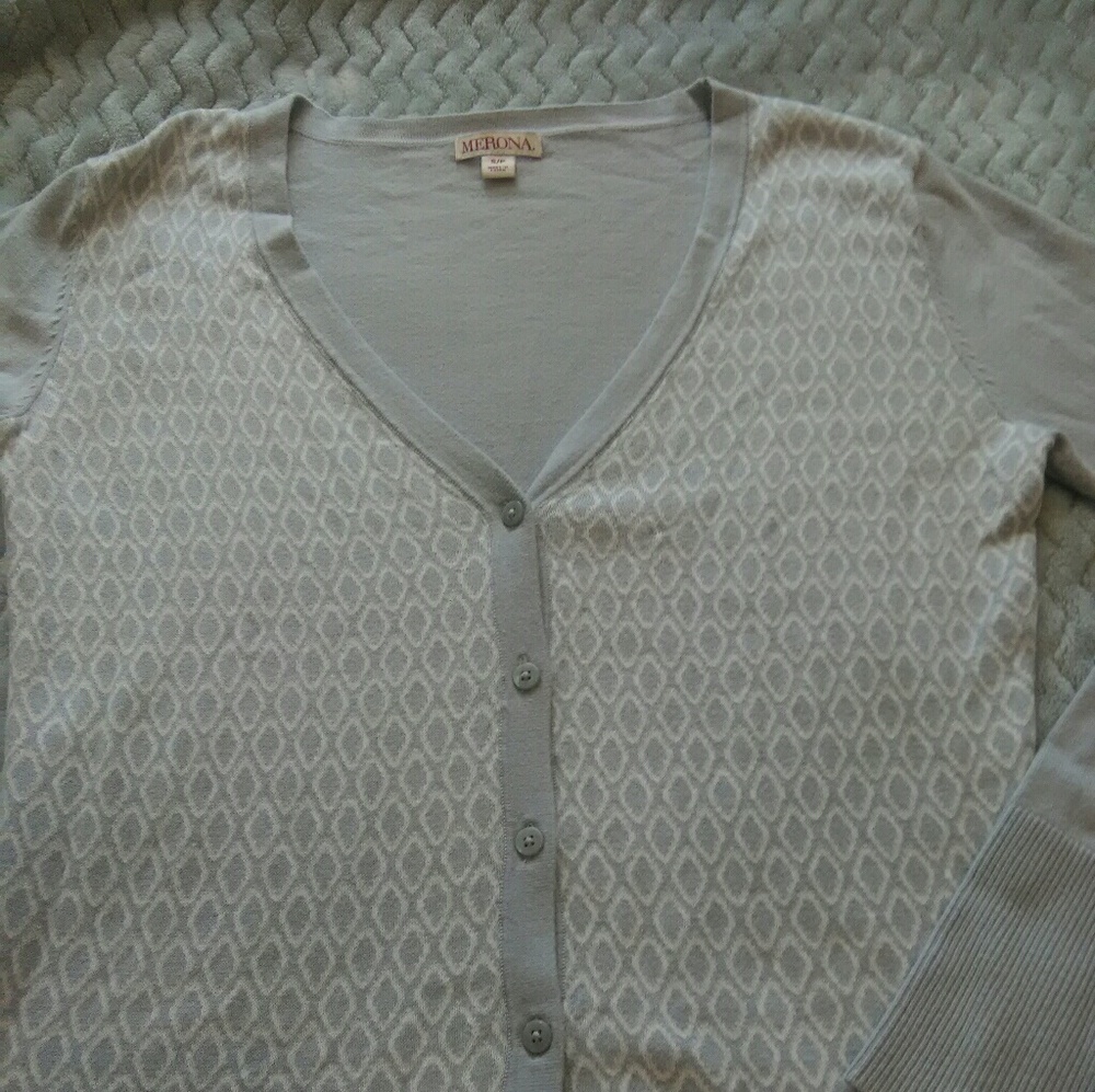 Gray cardigan